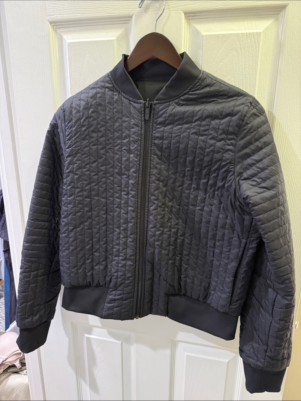lululemon reversible Non-Stop cotton bomber jacket